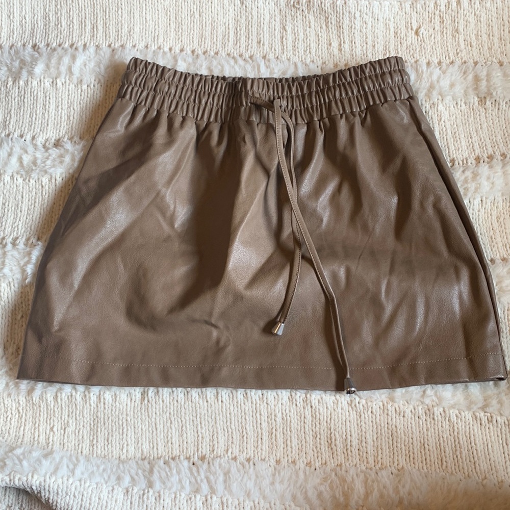 Pleather skirt